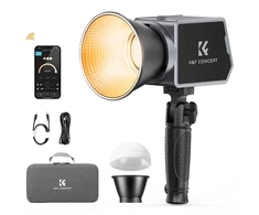 K&amp;F Concept COB fotografavimo šviestuvas 60 W, 2700–6500 K, PL-60B su akumuliatoriumi