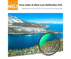 K&amp;F CONCEPT CPL poliarizacinis filtras 62 mm su 28 sluoksnių MRC danga KF01.2892