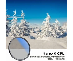 K&amp;F CONCEPT CPL poliarizacinis objektyvo filtras 55 mm su 18 sluoksnių nanodanga KF01.1312V4