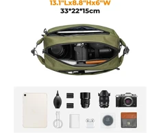 K&amp;F CONCEPT fotoaparato kuprinė, 10 l talpos, žalias, 33x21,8x15 cm, JPKF13.157V2EU