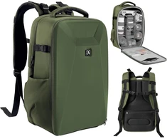 K&amp;F CONCEPT fotoaparato kuprinė 22 l su kietu korpusu ir vieta 15,6 col. nešiojamajam kompiuteriui KF13.134V3