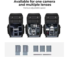 K&amp;F CONCEPT fotoaparato kuprinė 25 l su kietu priekiniu dėklu, KF13.098V6