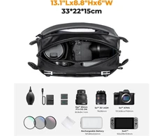 K&amp;F Concept fotoaparato kuprinė, atspari vandeniui, 7 l talpos, reguliuojama rankena, AU-KF13.157