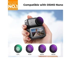 K&amp;F CONCEPT fotoaparatų filtrų rinkinys DJI Osmo Nano CPL, ND8, ND16, ND32 SKU.2703