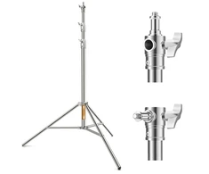 K&amp;F Concept fotografavimo apšvietimo stovas iš nerūdijančiojo plieno 2,8 m JPKF34.044