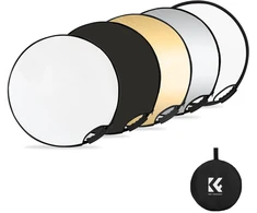 K&amp;F CONCEPT fotografinis reflektorius 5 viename, 60 cm, sulankstomas KF18.0004