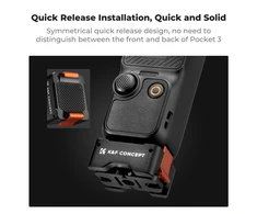 K&amp;F CONCEPT greito atjungimo adapteris DJI Osmo Pocket 3 su Arca-Swiss KF31.174
