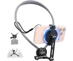 K&amp;F CONCEPT magnetinis kaklo telefono laikiklis 2 viename su 360° pasukimu KF15.0016