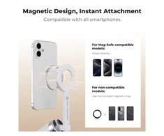 K&amp;F CONCEPT magnetinis telefono trikojis su Bluetooth nuotoliniu valdymu 1,8 m KF15.0044S1