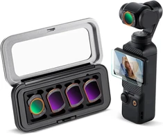 K&amp;F CONCEPT magnetinių filtrų rinkinys DJI Osmo Pocket 3/4 su CPL, ND16, ND64 ir ND256, SKU.2595