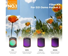 K&amp;F CONCEPT magnetinių filtrų rinkinys DJI Osmo Pocket 3/4 su CPL, ND16, ND64 ir ND256, SKU.2595