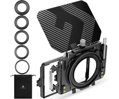 K&amp;F Concept Matte Box Lite objektyvo šešėlinė dėžutė su anglies pluošto užsklanda, P15-SKU.2364