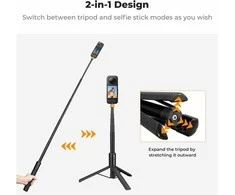 K&amp;F CONCEPT MS21 trikojis, asmenukių lazda Insta360 ir veiksmo kameroms, 120 cm