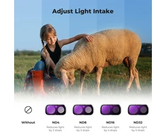 K&amp;F CONCEPT neutralaus tankio filtrų rinkinys Insta360 Luna Ultra ND4–ND32 FI061