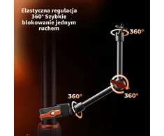 K&amp;F CONCEPT šarnyrinė tvirtinimo rankena su spaustuku, 24,9 cm, iki 2kg, KF31.131