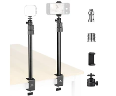 K&amp;F CONCEPT stalinis laikiklis fotoaparatui su 360° galvute ir telefono spaustuku P15-KF34.040-P