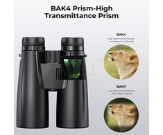 K&amp;F CONCEPT žiūronai su telefono adapteriu ir trikoju 12x50 HD KF33.084