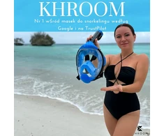 Khroom pilno veido nardymo kaukė Seaview Y su CO2 apsauga, balta, dydis L/XL