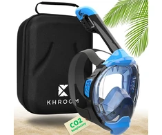 Khroom pilno veido nardymo kaukė Seaview Y, L/XL dydis, mėlyna, su minkštu dėklu