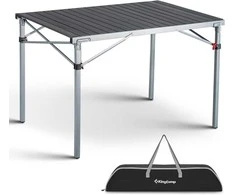 King Camp KingCamp sulankstomas kempingo stalas, 107 × 70 × 70 cm, aliuminis ir plienas, 80 kg, KC3866
