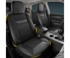 kingphenix priekinių automobilinių sėdynių užvalkalai iš odos su 4D tinkleliu