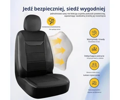 kingphenix priekinių automobilinių sėdynių užvalkalai iš odos su 4D tinkleliu