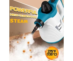 KingSom rankinis garinis valytuvas 1050 W, 3 bar, 350 ml su 10 priedų JQ388