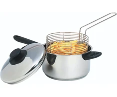 Kitchen Craft KitchenCraft gruzdintuvės puodas su krepšeliu ir dangčiu, indukcinėms kaitlentėms, KCCHIPLRG