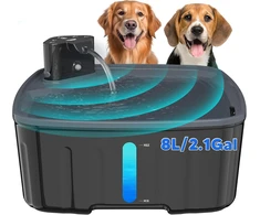 Kittyspout automatinė 8 l talpos gyvūnų gertuvė su judesio jutikliu, baterija 5000 mAh, filtru, tylia pompa