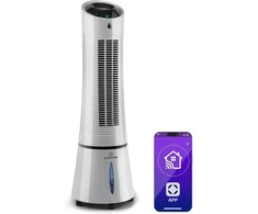 Kondicionierius Klarstein oro vėsintuvas, ventiliatorius, oro drėkintuvas ir jonizatorius 30 W, 6 l talpa, Skyscraper Ice