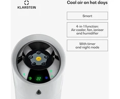 Kondicionierius Klarstein oro vėsintuvas, ventiliatorius, oro drėkintuvas ir jonizatorius 30 W, 6 l talpa, Skyscraper Ice