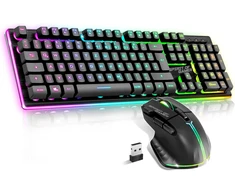 Klaviatūra Spirit Of Gamer belaidis žaidimų klaviatūros ir pelės rinkinys 2,4 GHz QWERTZ Ultimate 600