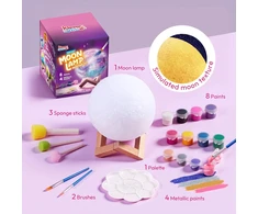 Klever Kits mėnulio lempos dažymo rinkinys su akriliniais dažais, 18 dalių, 60113