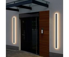 Klighten LED sieninis šviestuvas, IP54, 35 W, 121,5 cm, akrilas ir geležis, tamsiai pilkas, HW603-35 W-3000 K