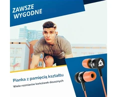 KLIM į ausis įdedamos laidinės ausinės su mikrofonu ir 3,5 mm jungtimi Fusion