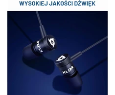 KLIM į ausis įdedamos laidinės USB-C ausinės su mikrofonu ir atminties putomis Fusion