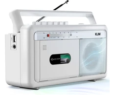 KLIM nešiojamas kasetinis magnetofonas su AM/FM radiju, Bluetooth ir USB KLSIN4825
