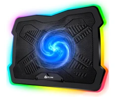 KLIM nešiojamojo kompiuterio aušinimo padėklas Ultimate RGB 11–19 col. M20
