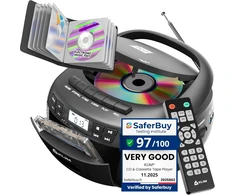 KLIM radijo magnetola su CD grotuvu, Bluetooth, USB, AUX ir kasečių įrašymu KLCD-0582