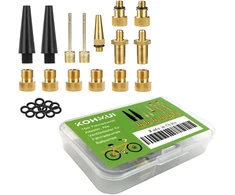 KOHMUI dviračių ventilių adapterių rinkinys 15 vnt. SV, AV ir DV, modelis 22