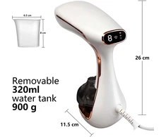 KOLERFLO rankinis drabužių garintuvas 1780 W, 320 ml, 30 g/min, 801S