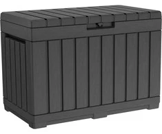 Koll Living lauko daiktadėžė, 190 l, antracito spalvos, polipropilenas, 82,3 × 45 × 57,7 cm, 22633