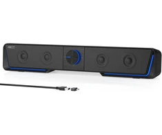 Kompiuterio kolonėlės Jeecoo kompiuterinė garso kolonėlė A40 su Bluetooth ir USB, 10 W, juoda