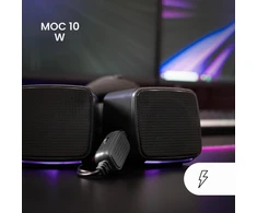 Kompiuterio kolonėlės Mars Gaming 10 W kompiuterinės kolonėlės su RGB apšvietimu, AUX ir USB, MSPRO