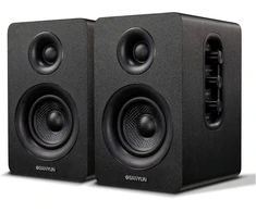 Kompiuterio kolonėlės Sanyun kompiuterinės lentynos garsiakalbiai Bluetooth 5.0, 60 W, aktyvūs, juodi, SW208
