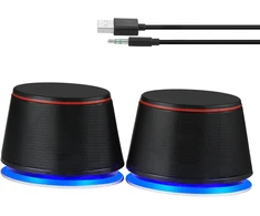 Kompiuterio kolonėlės Sanyun kompiuterinės kolonėlės SW102 2.0, 10 W, USB-A ir 3,5 mm