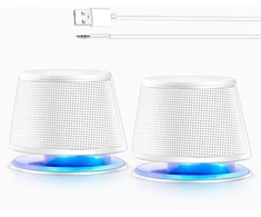 Kompiuterio kolonėlės Sanyun kompiuterio garsiakalbiai 2.0, 10 W, USB maitinimas ir 3,5 mm SW102