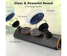Kompiuterio kolonėlės SOULION kompiuterinė garso kolonėlė soundbar Bluetooth 5.3, 10 W, RGB apšvietimas, R50