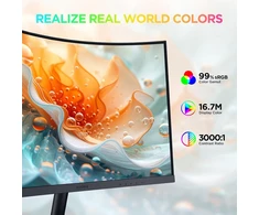 KOORUI lenktas 23,6 col. Full HD VA monitorius 100 Hz, 3 ms, 1500R MB24N2F