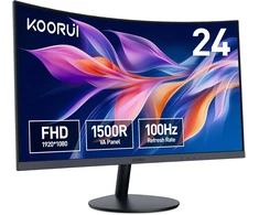 KOORUI lenktas 23,6 col. Full HD VA monitorius 100 Hz, 3 ms, 1500R MB24N2F